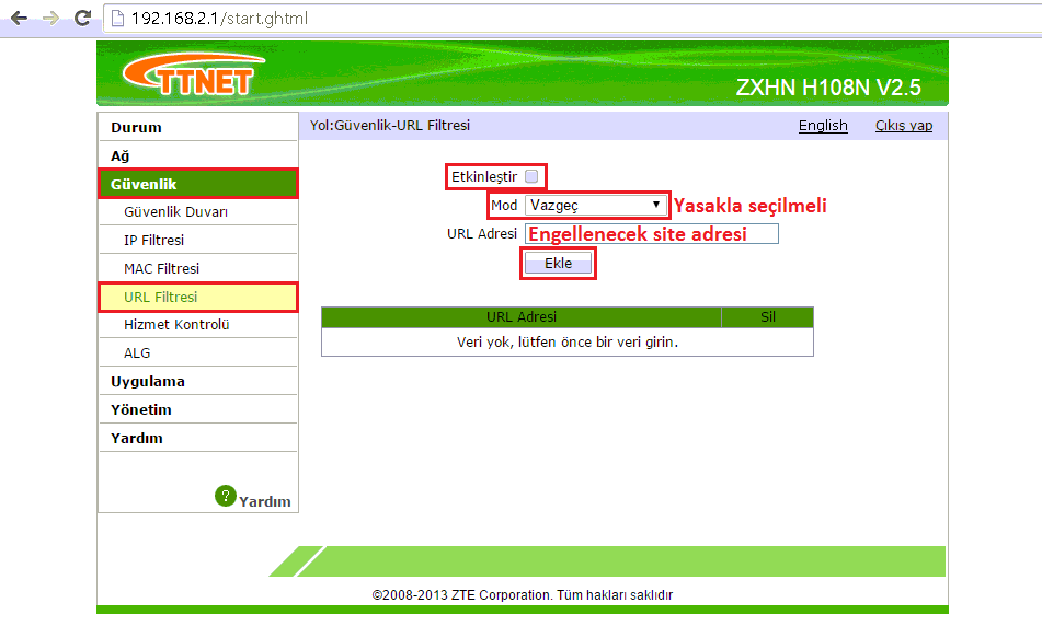 ZTE ZXHN H108N Modem Kurulumu Nasıl Yapılır