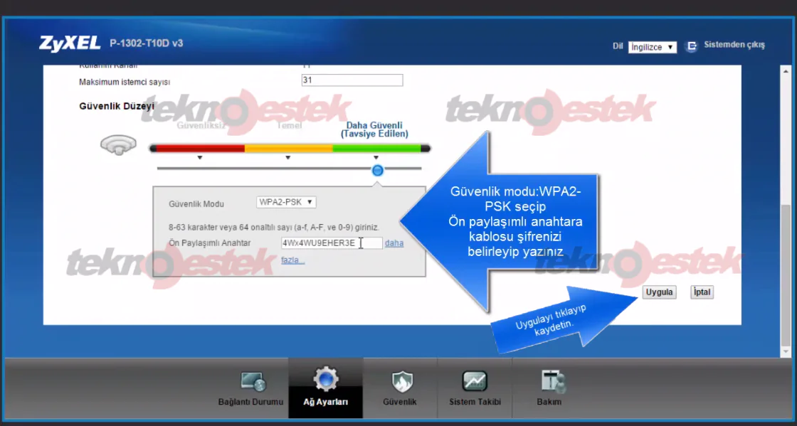 Zyxel P1302-T10D v3 Modem Kurulumu