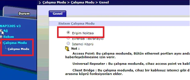 ZyXEL WAP3205 Router Kurulumu