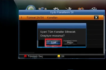 Next Minix Hd Black 2Plus Kanal Arama Adımları