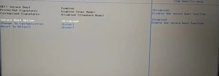 Casper Excalibur Windows 10 boot ayarları