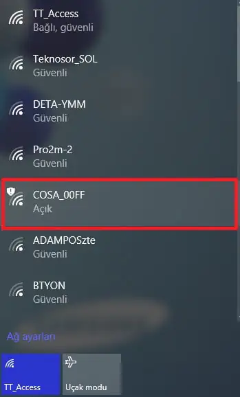 Cosa Çevrimdışı Durumunda Resetleme Sorunu Çözümü