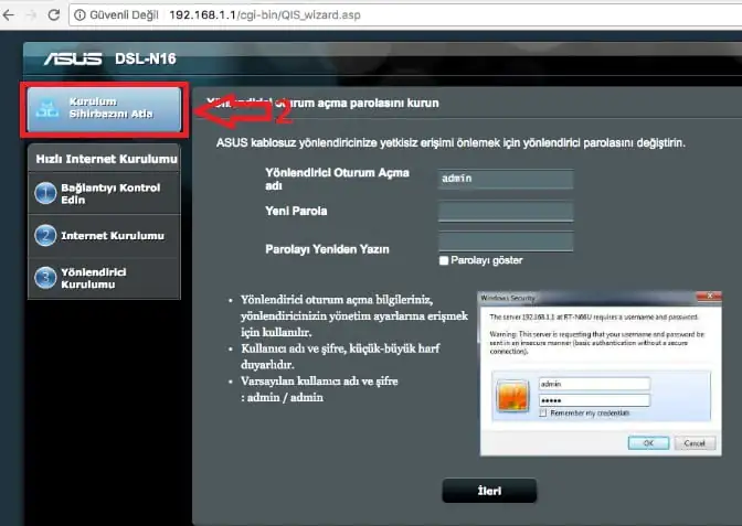 Asus DSL N16 modem Hızlı Kurulum