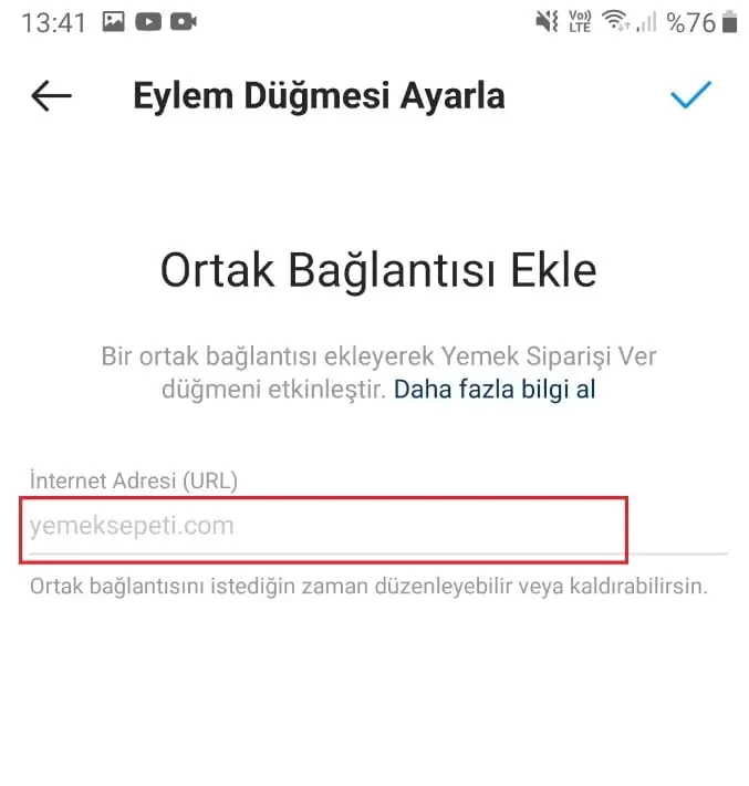 Instagram Eylem Butonu Ekleme