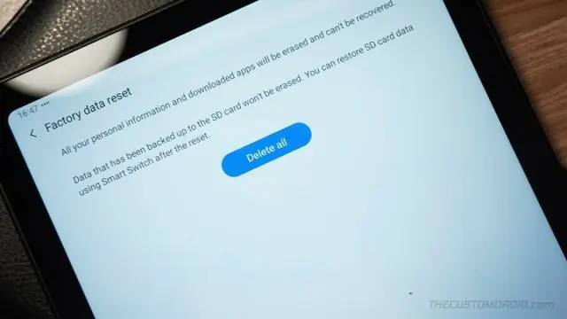 Cihazın fabrika ayarlarına döndürülmesini temsil eden bir görsel.
