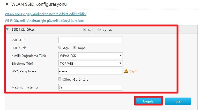 ZTE ZXHN H168A Modem Kablosuz Şifre Değiştirme