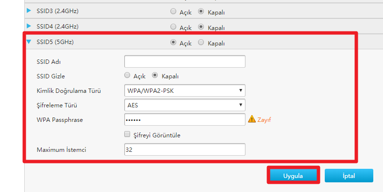 ZTE ZXHN H168A Modem Kablosuz Şifre Değiştirme
