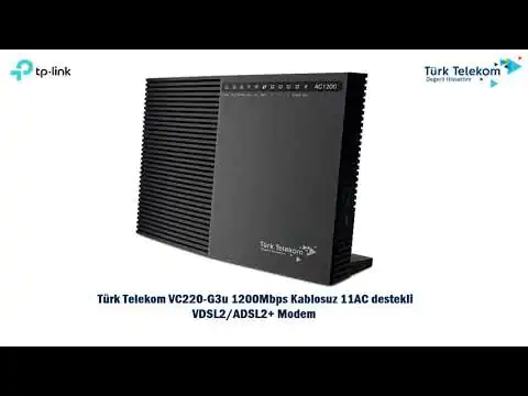 TP-Link VC220-G3u Modem Köprü Mod