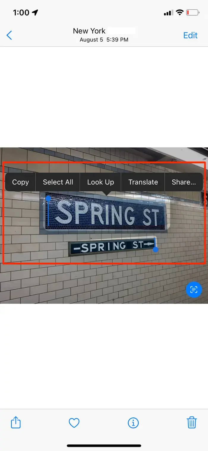 iPhone Fotoğraftan Yazı Kopyalama