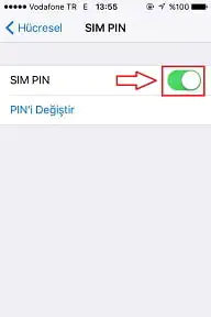 SIM Kart Pin Kodu Devre Dışı Bırakma