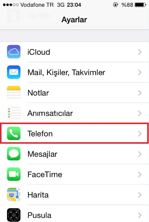 iPhone Gelen Aramayı Mesaj ile Yanıtlama