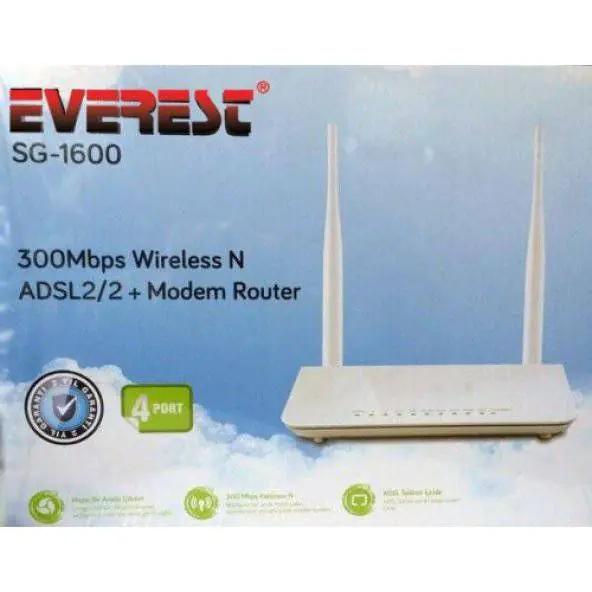 Evereset SG-1600 Modem Kurulum