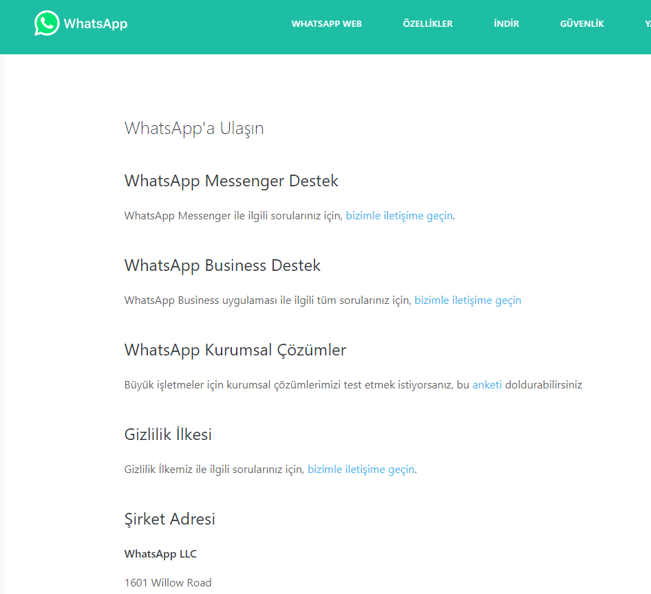 Kapatılan WhatsApp Hesabı