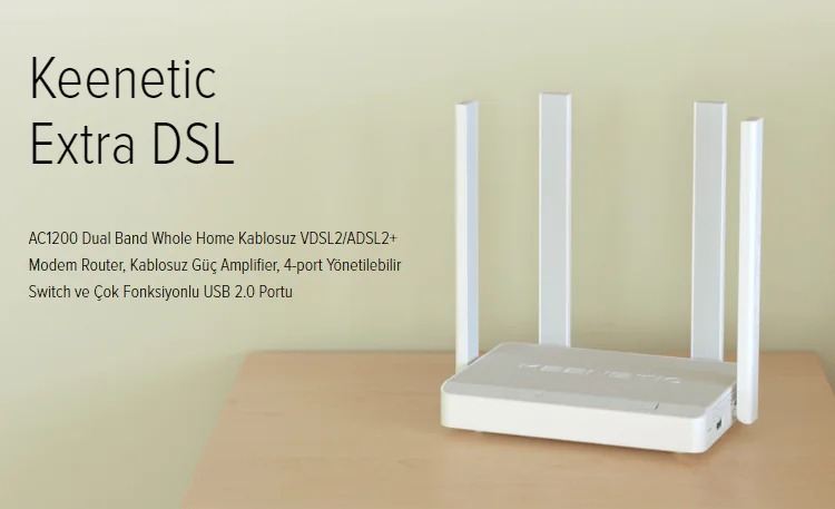 Keenetic Extra DSL AC1200 Modem Kurulumu