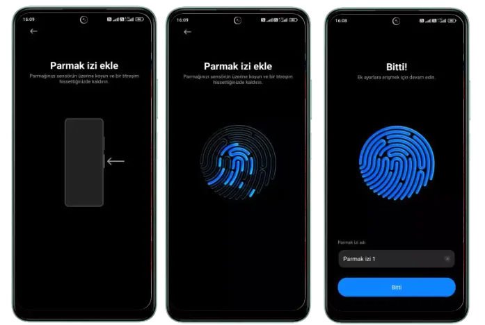 Redmi Note 12 Parmak İzi Ayarları