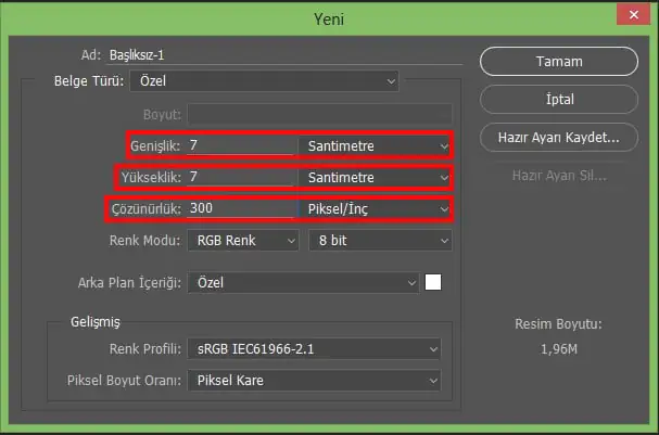 TPE Marka Patent Başvurusu Logo Ölçüleri