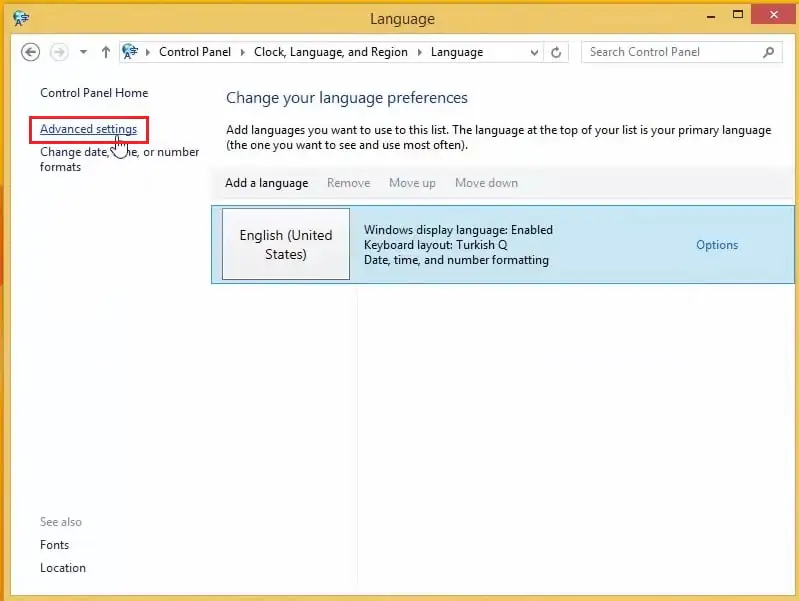 İngilizce Windows 8.1’e Türkçe Dil Paketi Yüklemek