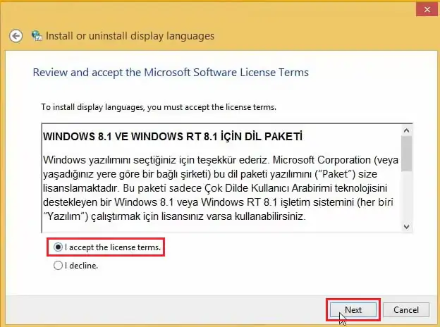 İngilizce Windows 8.1’e Türkçe Dil Paketi Yüklemek