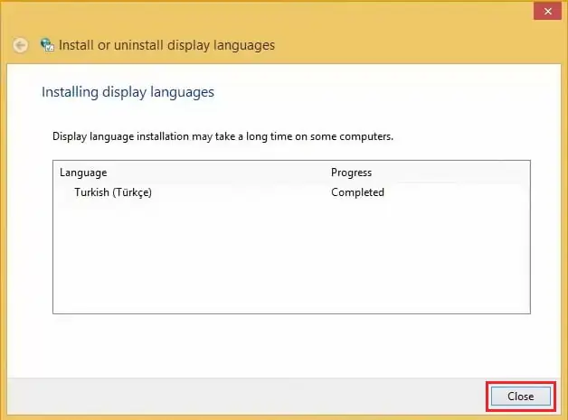 İngilizce Windows 8.1’e Türkçe Dil Paketi Yüklemek