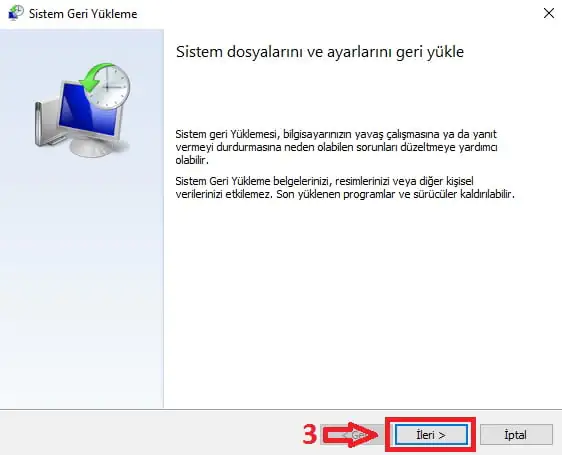Windows 10'da Sistem Geri Yükleme Nasıl Başlatılır