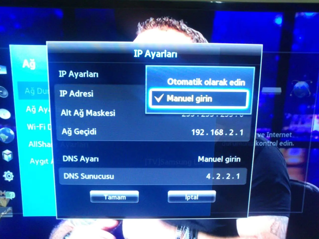 Smart TV Manuel DNS tanımlama