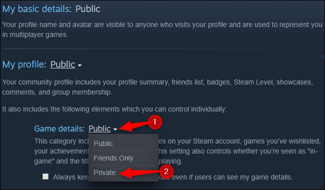 Steam Oynadığınız Oyunları Nasıl Gizlersiniz