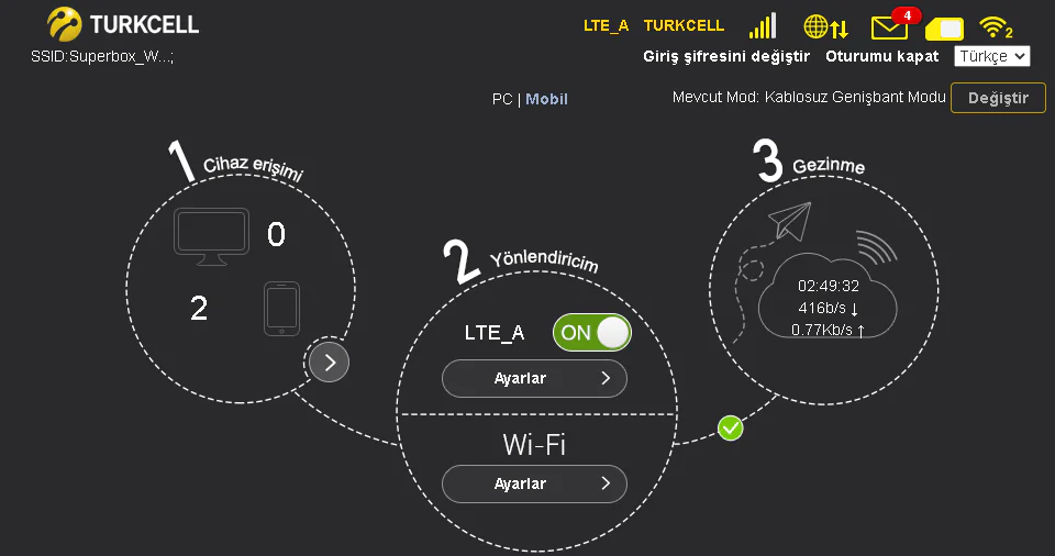 Turkcell superbox belirli saatlerde hız düşüyorsa ne yapılmalı