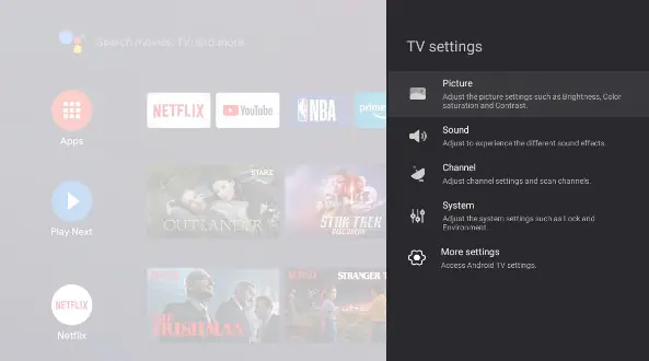 TCL Android TV Ayarlar