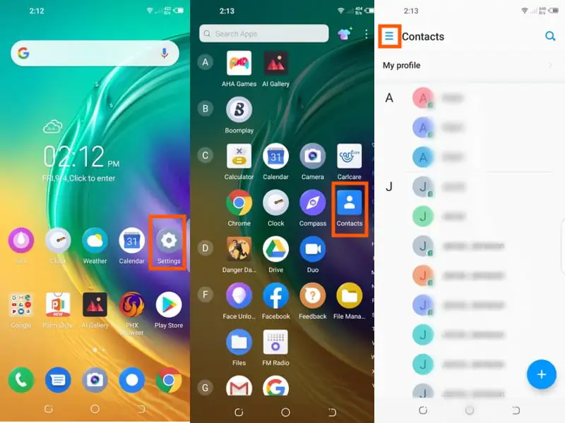 Tecno Camon Android 10 Kişileri Aktarma