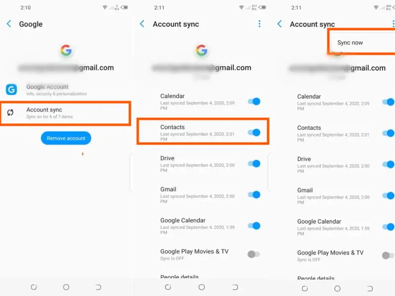 Tecno Camon Android 10 Kişileri Aktarma