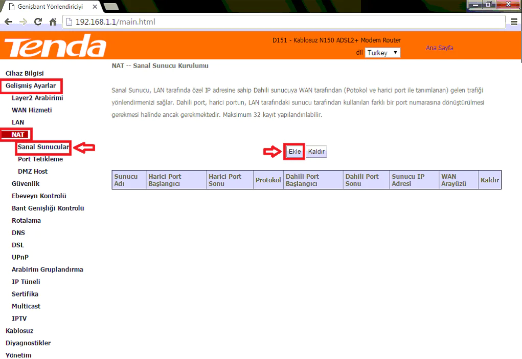 TENDA D151 Modem Kurulumu