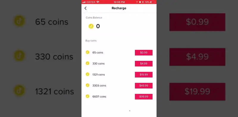 Tik Tok jeton alımı hatası