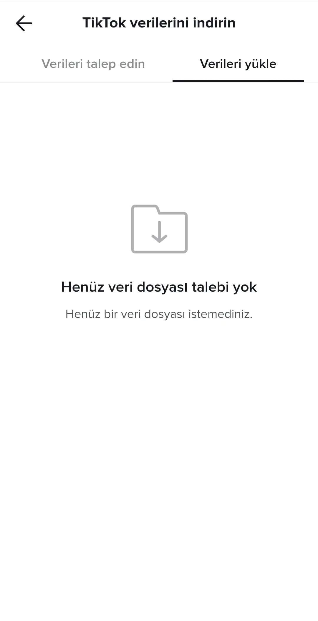 Tiktok Verilerini İndirme