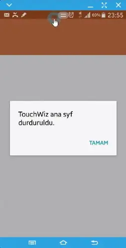 Akıllı Telefonlarda Touchwiz Durduruldu Hatası 