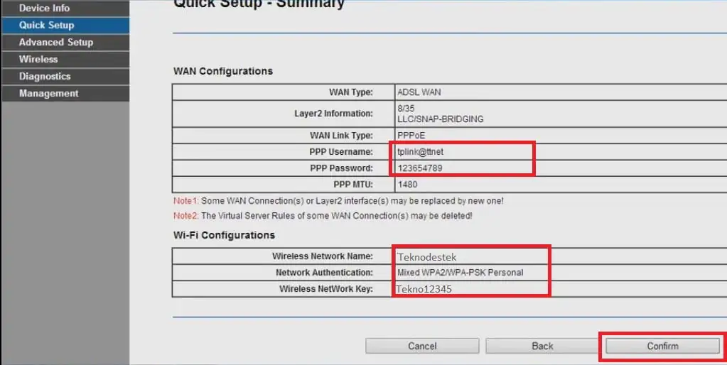 TP Link TD-W8960N Modem Kurulum