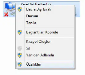 Windows 7'de Tanımlanamayan Ağ Bağlantısı Hatası