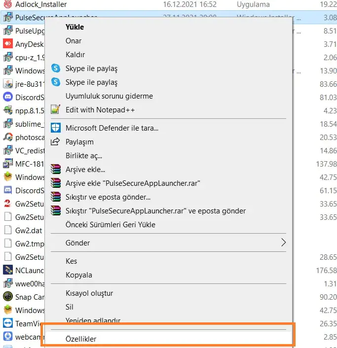 Windows Eski Programları Uyumluluk Modunda Çalıştırma