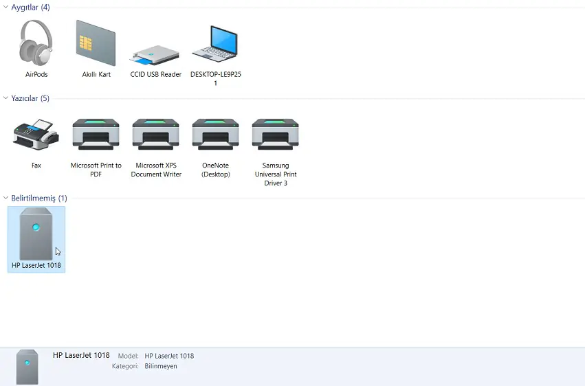 Hp Laserjet 1018 Yazıcı Kurulum