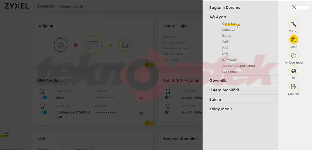 ZYXEL DX3200-B0 Modem Kurulumu Nasıl Yapılır