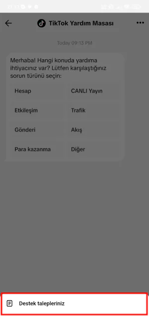 TikTok Müşteri Hizmetleri Telefon Numarası