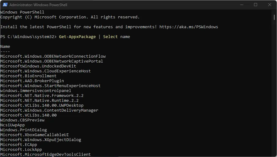 Windows 11 Uygulama Sıfırlama