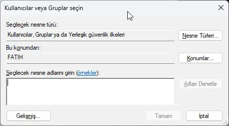 Windows 11 Gelişmiş Ayarlarla Dosyalar Paylaşımı