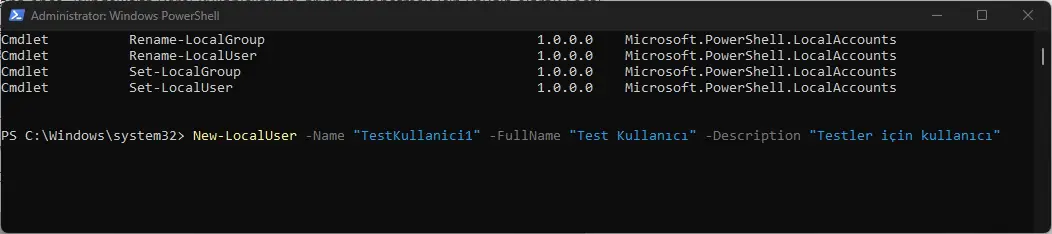 Windows 11 Yerel Kullanıcılar ve Gruplar Oluşturma, Değiştirme ve Kaldırma