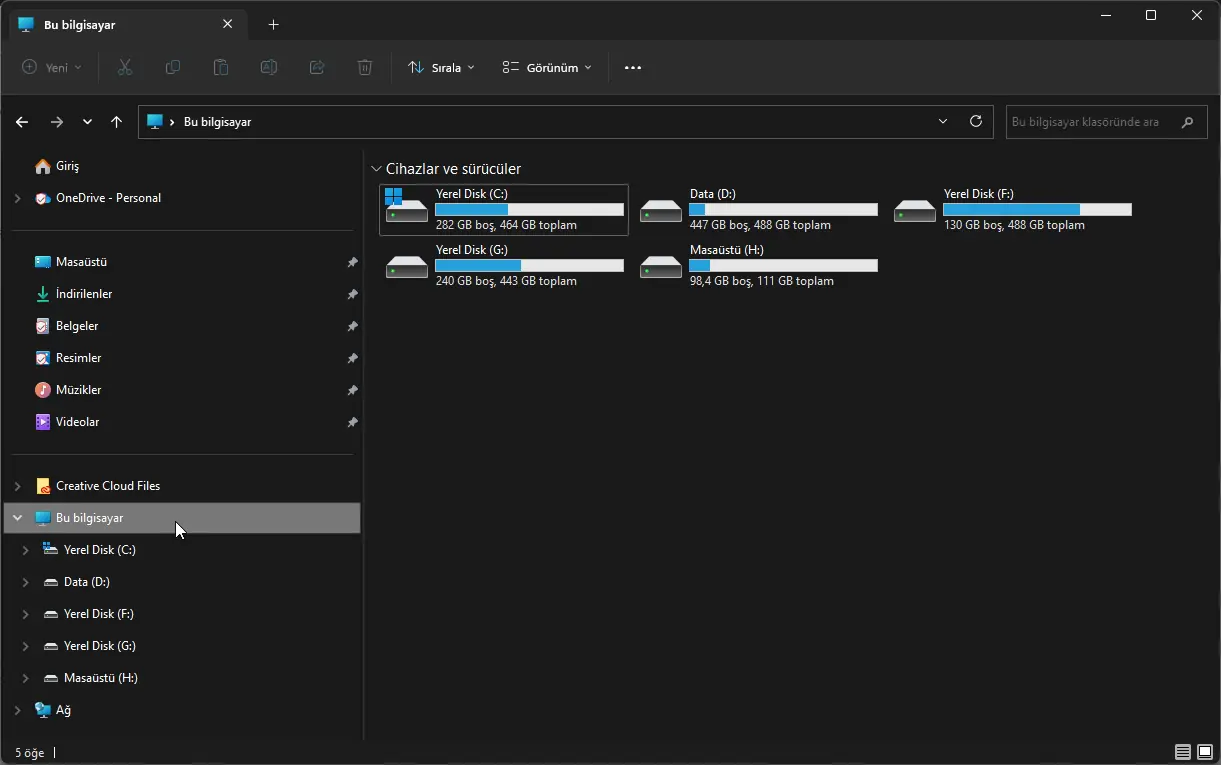windows 11 disk hatalarını bulma ve düzeltme