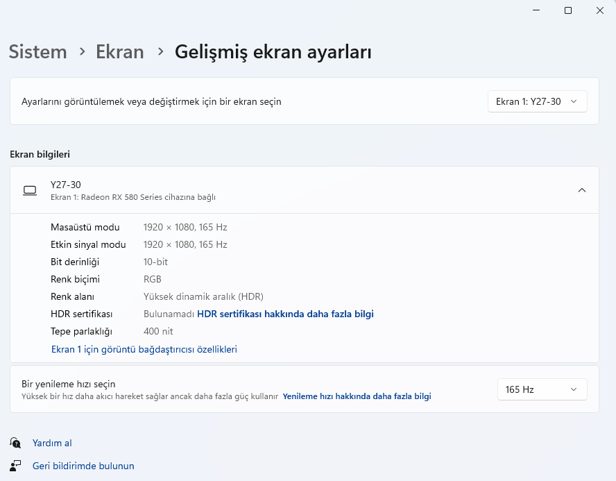 Ekran Kartı Nasıl Kontrol Edilir