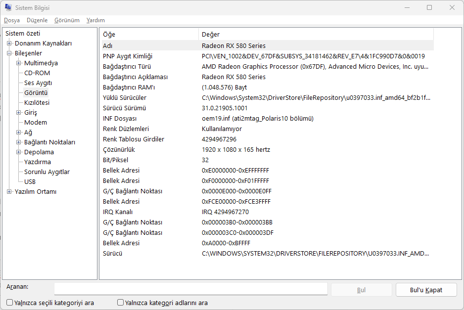 Ekran Kartı Nasıl Kontrol Edilir