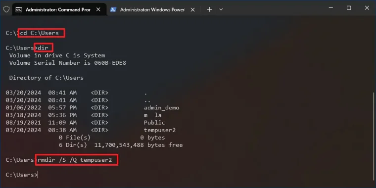 Windows 10 kullanıcı hesabı silmek