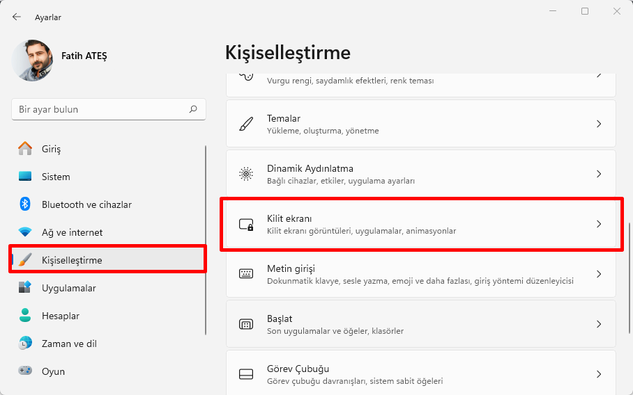 Windows 11 Kilit Ekranı Arka Planı Değiştirme
