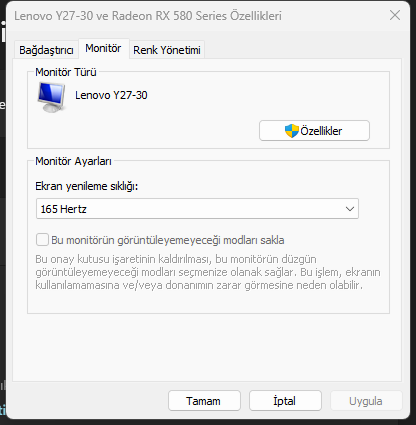 Windows 11 Monitör Yenileme Hızı Nasıl Ayarlanır