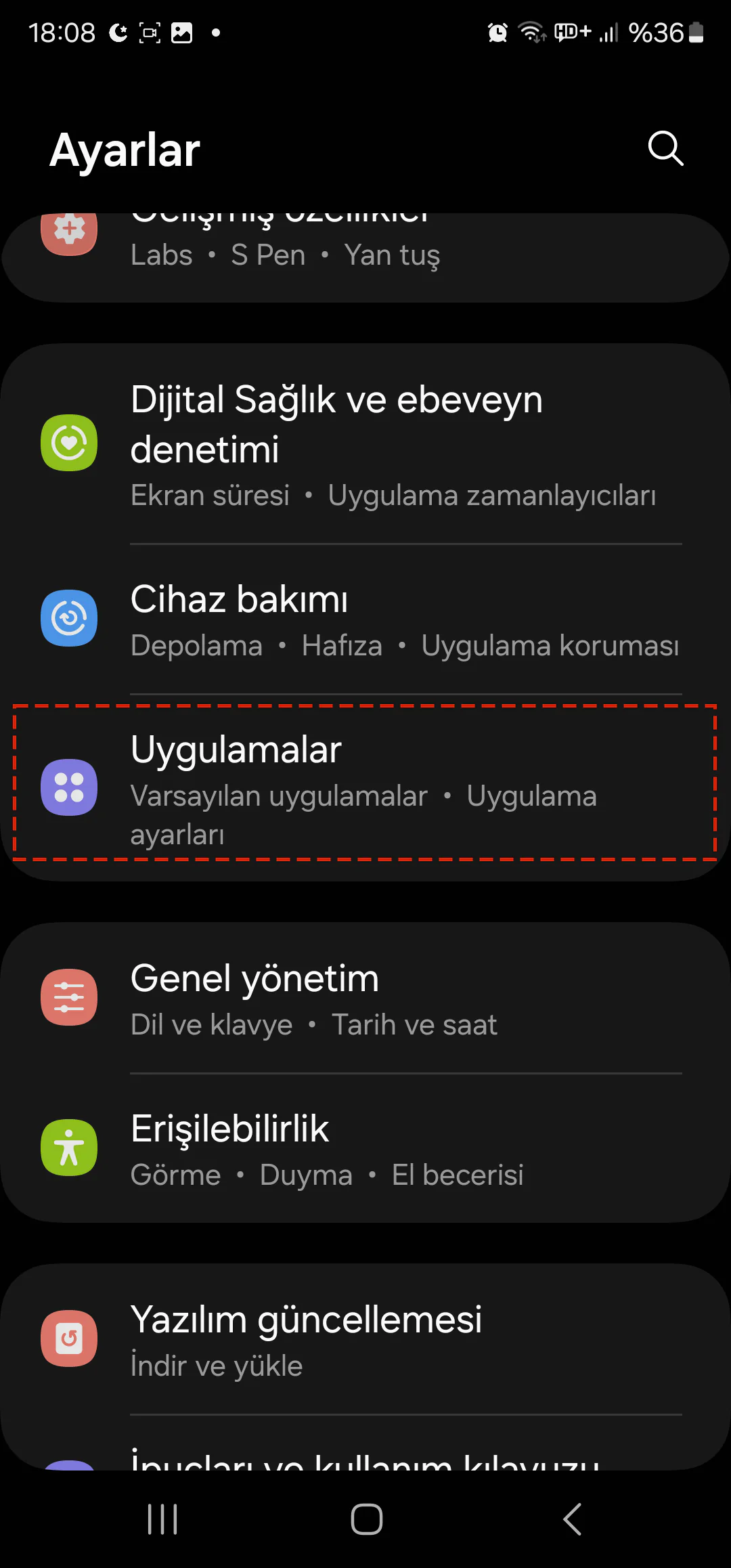 Nem Algılandı Uyarısı Kapatma
